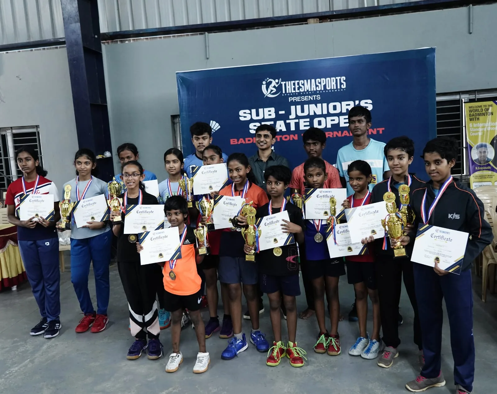 Sub-Junior State Level Open Badminton Tournament – Coimbatore (Nov 2024) gallery preview 9